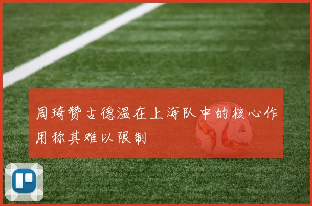 周琦赞古德温在上海队中的核心作用称其难以限制